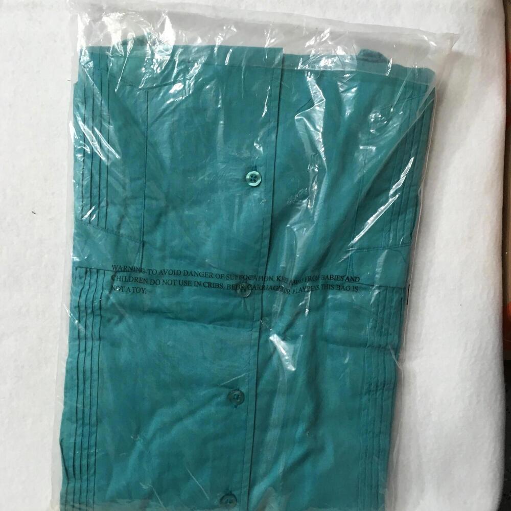 KINGSIZE Vintage Mens Big 4XL Collar Button Shirt NEW NIP XXXXL #4 - Picture 6 of 6